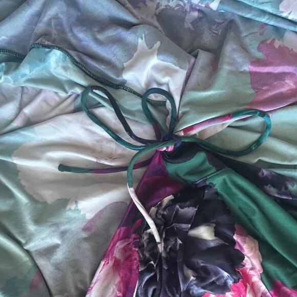 Cacique Floral Micro Robe, Soft Microfiber,  Sz 22/24 - Picture 8 of 8